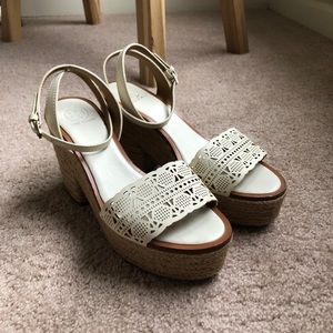 Tory Burch Roselle Platform Espadrille Sandal 9